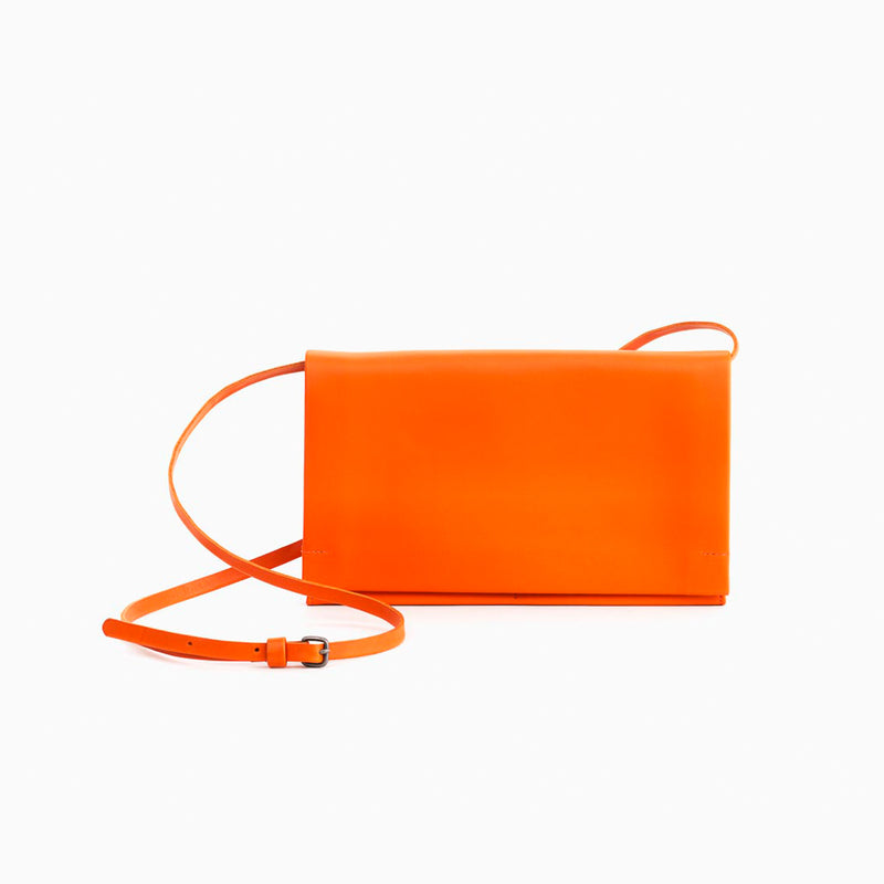 N°822 MEDIUM PLEATS  CLUTCH WITH BELT